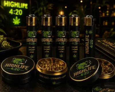 HighLife Collection — Grinder, Feuerzeug & Zubehör